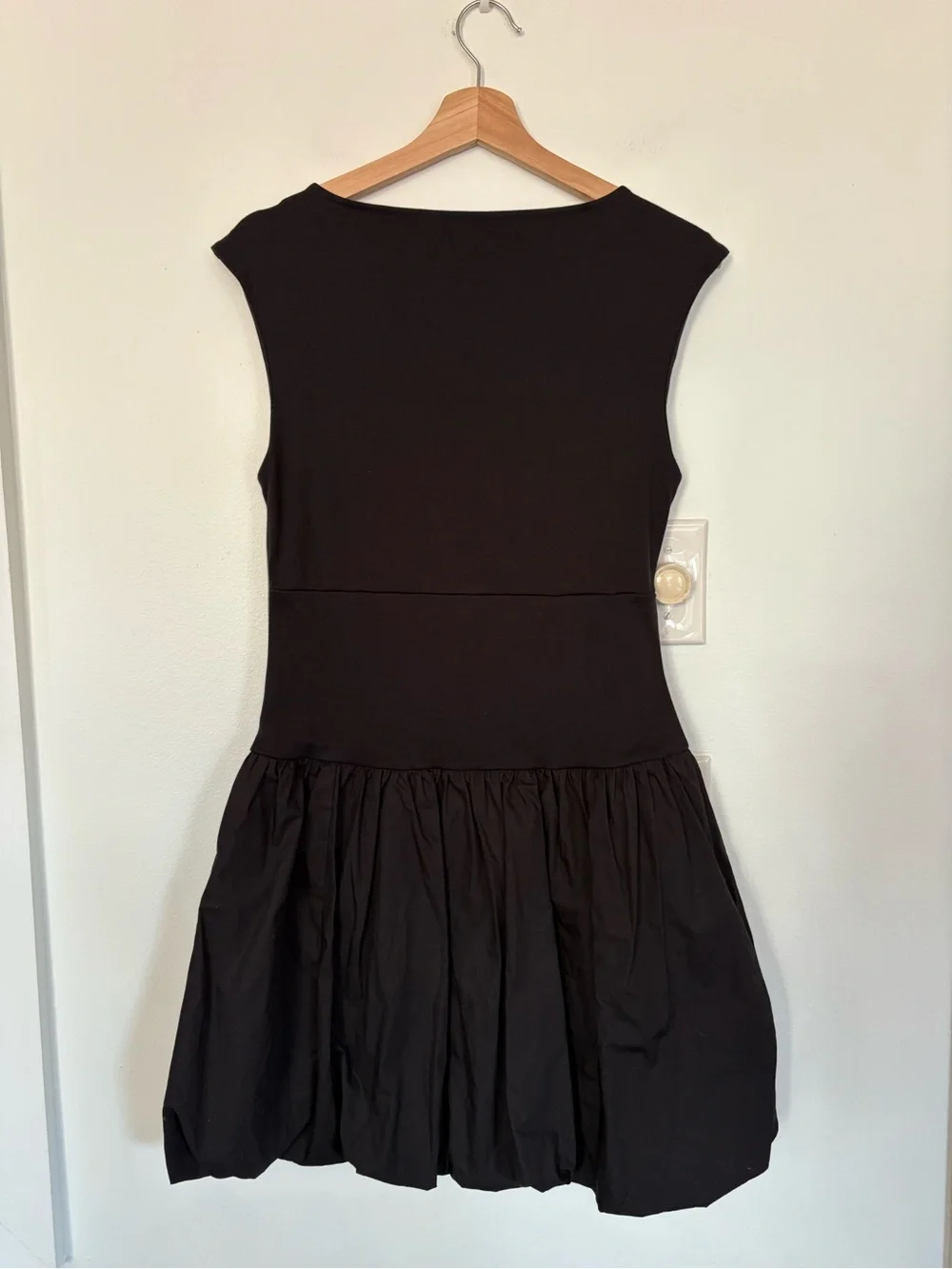 J.Crew || Bubble-hem‎ Mixy Dress Mini Black Small NWT